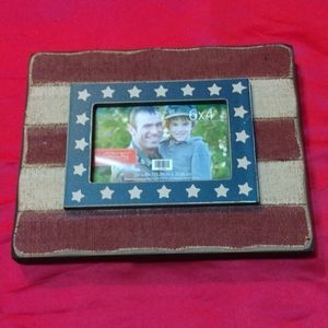 Hobby Lobby American Flag 6X4" Home Decor Accents Picture Frame